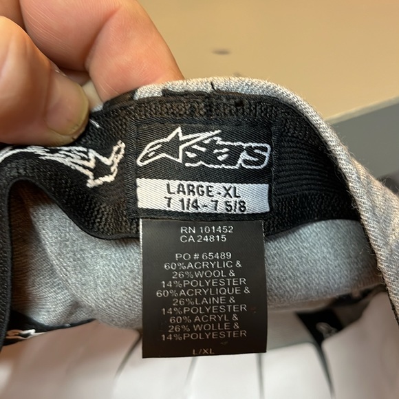 Alpinestars Elmore Flatbill Fitted Hat Size L/XL NWT - Picture 7 of 7